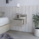 Nightstand Floating Flopini, Bedroom, Concrete Gray B092142830