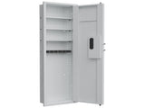 53" Fingerprint Touch Panel In-Wall Safe,Hidden Wall Gun Safe for Rifles with Adjustable 83302591