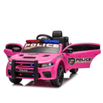 ZUN Licensed Dodge Charger,12v Kids ride on police car W/Parents Remote Control,anti-collision W1396P172630