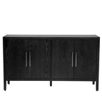 ZUN U-STYLE Storage Cabinet Sideboard Wooden Cabinet with 4 Metal handles ,4 Shelves and 4 Doors for WF309061AAB