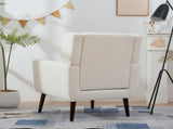 Modern Accent Chair,Teddy Fabric Living Room Chairs Comfy Reading Chair,Mid Century Accent Chair, W1028P236468