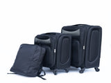 Luggage 2-piece backpack set black 42369135