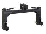 3 Pt Quick Hitch Adapter For Category 1 & 2 W/ Adjustable Bolt Tractor 3000lb,Black 63807864