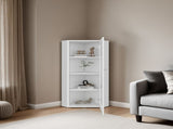 Ruffin Display Cabinet, 1 Door, 4 Shelves, White B097P474260
