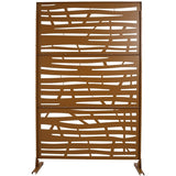 Outdoor & Indoor Privacy Metal Privacy 76" H48" W, Freestanding Decorative Privacy W465P193229