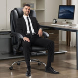 Massage Office Chair with Heat and 6 Vibration Points,Executive Office Chair with Foot Rest and W1521P299229