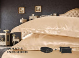 1 PC luxury satin microfiber bedding set, double-sided jacquard pattern, machine washable, OKO-100 78307799