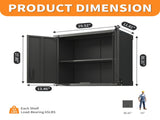 Metal Wall-Mounted Tool Storage Cabinet with 2 Locking Door 1 adjustable Shelf 1 Opened Drawer for 75192914
