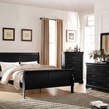 Black 2-drawer Nightstand B062P189238