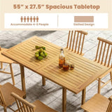 55 "x 27.5" rectangular teak tabletop 09965876
