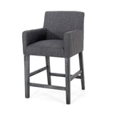 Upholstered 26 inch Counter Stool - Charcoal/Gray 71252.00CHAR