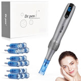 Electric Microneedle Derma Roller Pen with 15pcs Replacement Kit - Microneeding 0.25 mm Derma Roller 72702104