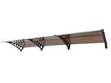 HT-300 x 100 Household Application Door & Window Rain Cover Eaves Brown Board & 04553002