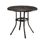 ZUN 32*32*29" Outdoor Cast Aluminum Round Dining Table 07201166