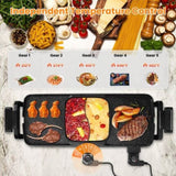 2 in 1 Hot Pot with Grill, Electric Hot Pot 2 in 1 Hot Pot BBQ Grill, Removable Hotpot Pot 2800W 73412339