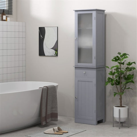ZUN Bathroom Storage Cabinet-Grey （Prohibited by WalMart） 33017558