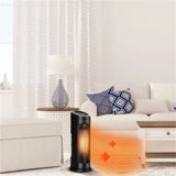 1500W Quiet Space Heater - PTC Ceramic Heating, 3 Modes , 12-Hour Timer & Remote 62596965