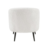 Luxury Living Room Furniture 1pc Accent Chair Beige Boucle Upholstery, High-Density Foam Seat B011P283277