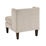 Modern Taupe Accent Chair Cushion Seat Corduroy Fabric Upholstery Pillow Living Room Furniture 1pc B011P287473