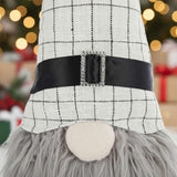 2 PCS Set Christmas Gnome Figures Dcor 10.2x5.5x23.5 inches, Featuring Fabric Sitting Gnomes with 32892440