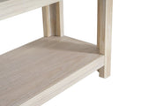 Mirod Modern Farmhouse Console Table,Elegant Minimalist Design with Premium Wood Veneer and Rounded N760P281362N