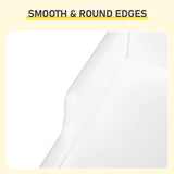 White Kids Study Desk and Chair Set with Storage, MDF, 60.5*41.5*50cm 80179517