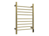 Brushed Gold Heated Rack for Bathroom,Wall Mounted with Intelligent Touch Screen Timer, 9-Bar 82580761