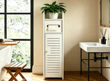 Narrow Bathroom Storage Cabinet Toilet Paper Holder, Freestanding Slim Bathroom Floor Cabinet 44816696