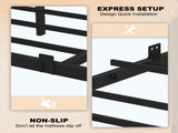 Queen Size Bed Frame , Heavy Duty Metal Bed Frame, Quick & Easy Assembly, LED light, No Noise, Black W311P416235
