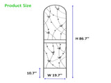 4 Pack Metal Garden Trellis 86.7" x 19.7" Rustproof Trellis for Climbing Plants Outdoor Flower W1586P268062