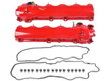 2PCS Red Aluminum Valve Covers Replacement for Ford F-150 F-250 F-350 Explorer Expedition Mustang 32779234