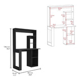 Maine Desk With Hutch and Shelves B200P188816