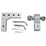 Alu Adjustable Trailer Drop Hitch,2inch receiver,6 inch adjustable W46537189