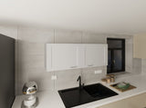 Wall Cabinet, 2 Doors, White B097P350281