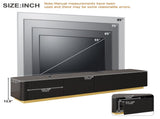 ON-TREND Luxury Fluted TV Stand for TVs Up to 85", Faux Marble Tabletop Media Console with 4 N721P298025B