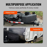 36" Heavy Duty Steel Trailer Tongue Tool Box with Lock and Keys, 12"x12" Utility Storage for Pickup 10907622