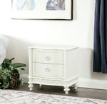 ZUN ACME Dorothy Nightstand w/2 Drawers, Ivory Finish BD02266