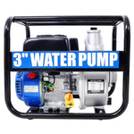 ZUN Semi Trash Pump 3 inch, 209cc 7HP 4 stroke OHV ENGINE, Gas Powered Semi Trash Water Pump 50 ft W465134908