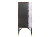 Yoela Leather & Aluminum Wine Cabinet B2726P457655