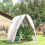 Greenhouse with 2 Doors 6' x 6' x 6.6', White 12112593