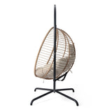 Sora Outdoor Patio Wicker Hanging Chair with Stand N775P225487B