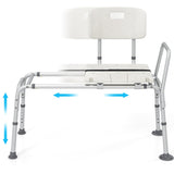 Ultra wide bathroom seat with 9-level adjustable height 15049587