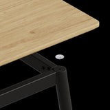 Modern minimalist wood grain tabletop dining table, stylish dining table, kitchen dining table, W1727P229029