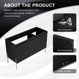 48" Freestanding Bathroom Vanity, Storage Cabinet with Soft Closed Doors -Excluding Sink W1972P243178