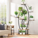 Plant Stand with Grow Lights, 9 Tiered Plant Shelf, 59" Tall Corner Plant Stand for 42142082