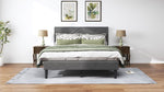 ZUN Queen Size Bed Frame with Storage Headboard, Platform Bed No Noise, Mattress Foundation Strong W2896P208861