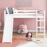 Loft Bed with Slide, Multifunctional Design, Full WF286242AAK