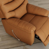 Global Home Swivel Glider Recliner with Manual Footrest In Oslo Antelope B339P333948