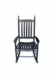 wooden porch rocker chair BLACK, without mat W49520606
