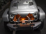 Halloween Front Grille Grid Grill for 2007-2017 Jeep Wrangler Rubicon Sahara Sport JK/JKU, Matte W2801P230186